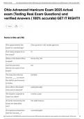 Ohio Advanced Manicure Exam 2025 Actual exam &lpar;Testing Real Exam Questions&rpar; and verified Answers &lpar; 100&percnt; accurate&rpar; GET IT RIGHT&excl;&excl;