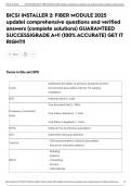 BICSI INSTALLER 2&colon; FIBER MODULE 2025 update&vert; comprehensive questions and verified answers &lpar;complete solutions&rpar; GUARANTEED SUCCESS&vert;GRADE A&plus;&excl;&excl; &lpar;100&percnt; ACCURATE&rpar; GET IT RIGHT&excl;&excl;