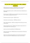 IPC CID TEST QUESTIONS WITH 100&percnt; CORRECT ANSWERS&period;