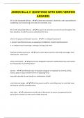 AMMO Block 2 QUESTIONS WITH 100&percnt; VERIFIED ANSWERS