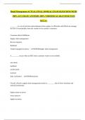 Retail Management ACTUAL FINAL 140 REAL EXAM QUESTIONS WITH 100&percnt; ACCURATE ANSWERS 100&percnt; VERIFIED GUARANTEED PASS GET A&plus;
