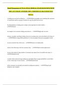 Retail Management ACTUAL FINAL 200 REAL EXAM QUESTIONS WITH 100&percnt; ACCURATE ANSWERS 100&percnt; VERIFIED GUARANTEED PASS GET A&plus;