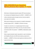 D662 2025&sol;2026 Exam Questions  Marking Scheme New Update &vert; A&plus; Rated