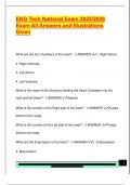 EKG Tech National Exam 2025&sol;2026  Exam All Answers and Illustrations  Given 