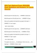 EKG Tech National Exam 2025&sol;2026  Exam Questions and Answers &vert; A&plus; Score  Assured 