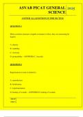  ASVAB PICAT GENERAL SCIENCE QUESTIONS AND ANSWERS 2025