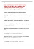IBEC ELECTROLYSIS FL STATE REVIEW EXAM QUESTIONS WITH COMPLETE SOLUTIONS GUARANTEED PASS BRAND NEW 2025&period;