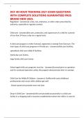 DCF 40 HOUR TRAINING 2021 EXAM QUESTIONS WITH COMPLETE SOLUTIONS GUARANTEED PASS BRAND NEW 2025&period;