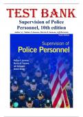 Test Bank For Supervision of Police Personnel&comma; 10th Edition by Nathan F&period; Iannone