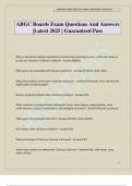 ABGC Boards Exam Questions And Answers &vert;Latest 2025 &vert; Guaranteed Pass