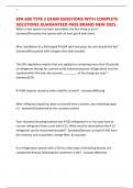 EPA 608 TYPE 2 EXAM QUESTIONS WITH COMPLETE SOLUTIONS GUARANTEED PASS BRAND NEW 2025&period;
