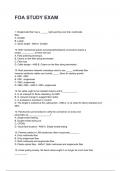 FOA STUDY EXAM NEWEST 2025&sol;2026 ACTUAL EXAM COMPLETE QUESTIONS AND CORRECT DETAILED ANSWERS &lpar;VERIFIED ANSWERS&rpar; &vert;ALREADY GRADED A&plus;&vert;&vert;BRAND NEW&excl;&excl;