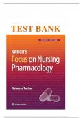 Test Bank For Focus on Nursing Pharmacology 9th Edition by Amy Karch Chapter 1-59 &vert; Complete Guide 2023&period;