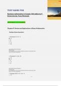 Test bank for  Business mathematics in Canada 10th edition by F&period; Ernest Jerome&comma; Tracy Worswick All Chapters 1-17 Complete