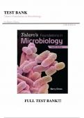 TEST BANK FOR Talaro's Foundations in Microbiology 12th Edition by Barry Chess and Kathleen Park Talaro| All Chapters Included | Latest Edition