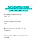 PA EFDA BOARD EXAM 2024&sol;2025 QUESTIONS AND ANSWERS WITH STUDY GUIDE  GRADED A&plus; LATEST&excl;&excl;