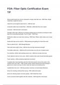 FOA- Fiber Optic Certification Exam T&sol;F NEWEST 2025&sol;2026 ACTUAL EXAM COMPLETE QUESTIONS AND CORRECT DETAILED ANSWERS &lpar;VERIFIED ANSWERS&rpar; &vert;ALREADY GRADED A&plus;&vert;&vert;BRAND NEW&excl;&excl;