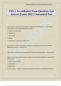 CDVA Accreditation Exam Questions And Answers &vert;Latest 2025 &vert; Guaranteed Pass
