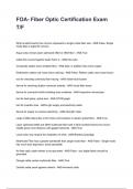 FOA- Fiber Optic Certification Exam T&sol;F NEWEST 2025&sol;2026 ACTUAL EXAM COMPLETE QUESTIONS AND CORRECT DETAILED ANSWERS &lpar;VERIFIED ANSWERS&rpar; &vert;ALREADY GRADED A&plus;&vert;&vert;BRAND NEW&excl;&excl;