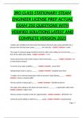 3RD CLASS STATIONARY STEAM ENGINEER LICENSE PREP ACTUAL EXAM 250 QUESTIONS WITH VERIFIED SOLUTIONS LATEST AND COMPLETE VERSION 2025