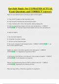 ServSafe   Bundled Exam Questions WITH  CORRECT Answers
