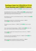 TeenSmart Study Set UPDATED ACTUAL    Exam Questions and CORRECT Answers