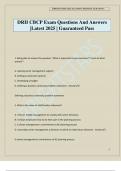 DRII CBCP Exam Questions And Answers &vert;Latest 2025 &vert; Guaranteed Pass