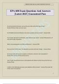 EPA 608 Exam Questions And Answers &vert;Latest 2025 &vert; Guaranteed Pass