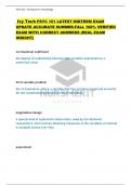 Ivy Tech PSYC 101 LATEST MIDTERM EXAM  UPDATE ACCURATE SUMMER-FALL 100&percnt; VERIFIED  EXAM WITH CORRECT ANSWERS &lpar;REAL EXAM  INSIGHT&rpar;