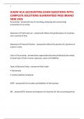ICAEW ACA ACCOUNTING EXAM QUESTIONS WITH COMPLETE SOLUTIONS GUARANTEED PASS BRAND NEW 2025