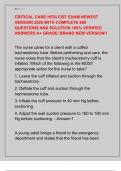 CRITICAL CARE HESI EXIT EXAM NEWEST  VERSION 2025 WITH COMPLETE 600  QUESTIONS AND SOLUTION 100&percnt; VERIFIED  ANSWERS A&plus; GRADE&sol; BRAND NEW VERSION&excl;&excl;
