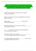 CPSGT AND RPSGT Exam Practice Questions &lpar;Polysomnography&rpar; with 100&percnt; Correct Answers &vert; Latest Version &lpar;2024&sol;2025&rpar; Expert Verified