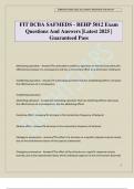 FIT BCBA SAFMEDS - BEHP 5012 Exam Questions And Answers &vert;Latest 2025 &vert; Guaranteed Pass