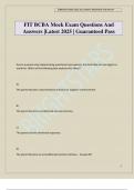 FIT BCBA Mock Exam Questions And Answers &vert;Latest 2025 &vert; Guaranteed Pass