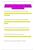 NSC CPR Certification Exam Questions and Answers &vert; Latest Version &vert; 2025&sol;2026  &vert; Correct & Verified