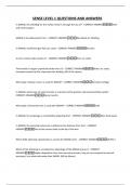 SENSE LEVEL 1 QUESTIONS AND ANSWERS