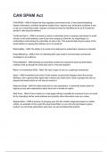 CAN SPAM Act Questions and answers graded A&plus; 2025&sol;2026
