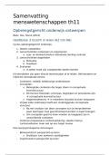 Samenvattingen thema 11 dnp (pabo) OK (mens, rekenen, Nl)