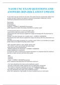 NASM CNC EXAM QUESTIONS AND ANSWERS 2025-2026 LATEST UPDATE