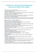 NASM CNC Ch&period;20&comma; 21&comma;22&comma;23&comma;24 Questions and Answers 2025 Latest Update