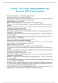NASM CNC Exam Prep Questions and Answers 2025 Latest Update