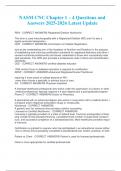 NASM CNC Chapter 1 &ndash; 4 Questions and Answers 2025-2026 Latest Update