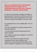 HESI PN LEADERSHIP EXIT EXAM NEWEST  VERSION 2025 WITH COMPLETE 100  QUESTIONS AND SOLUTION 100&percnt; VERIFIED  ANSWERS A&plus; GRADED&sol; BRAND NEW&excl;&excl;&excl;