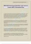 HESI RN Exit Exam Questions And Answers &vert;Latest 2025 &vert; Guaranteed Pass