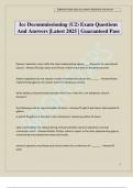 Icc Decommissioning &lpar;U2&rpar; Exam Questions And Answers &vert;Latest 2025 &vert; Guaranteed Pass