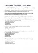 Combo with "Can SPAM" and 6 others Quiz Questions and answers graded A&plus; 2025&sol;2026