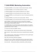 7 CAN-SPAM&semi; Marketing Automation Questions and answers graded A&plus; 2025&sol;2026