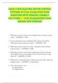 SACA C-202 Electric Motor Control  Systems ACTUAL EXAM 2025&sol;2026  QUESTIONS WITH VERIFIED CORRECT  SOLUTIONS &vert;&vert; 100&percnt; GUARANTEED PASS  <BRAND NEW VERSION> 
