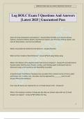 Log BOLC Exam 5 Questions And Answers &vert;Latest 2025 &vert; Guaranteed Pass
