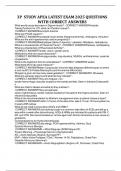 3P STUDY APEA LATEST EXAM 2025 QUESTIONS WITH CORRECT ANSWERS